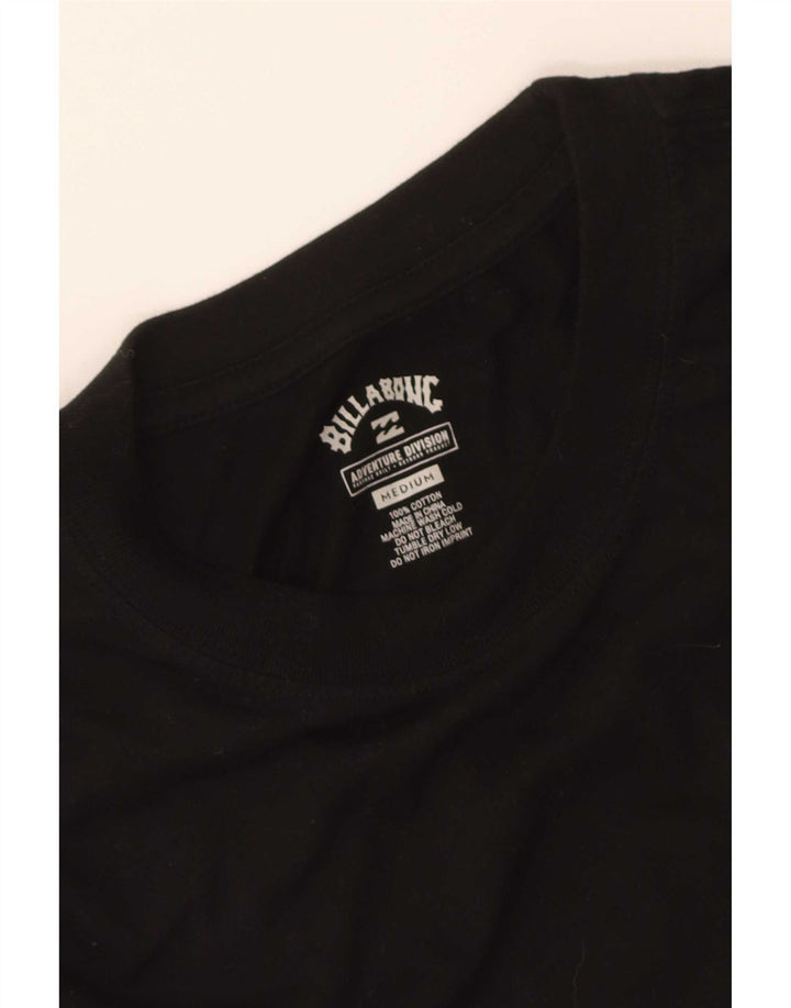 Billabong Мужская футболка с рисунком Топ среднего размера, черный хлопок