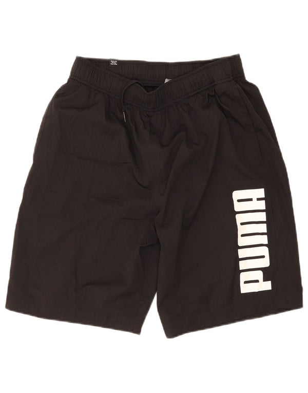 Мужские спортивные шорты Puma с рисунком, средний черный, полиэстер