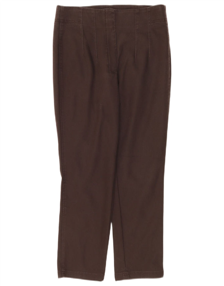 Massimo Dutti Женские прямые укороченные брюки EU 40 Medium W30 L26 Коричневые
