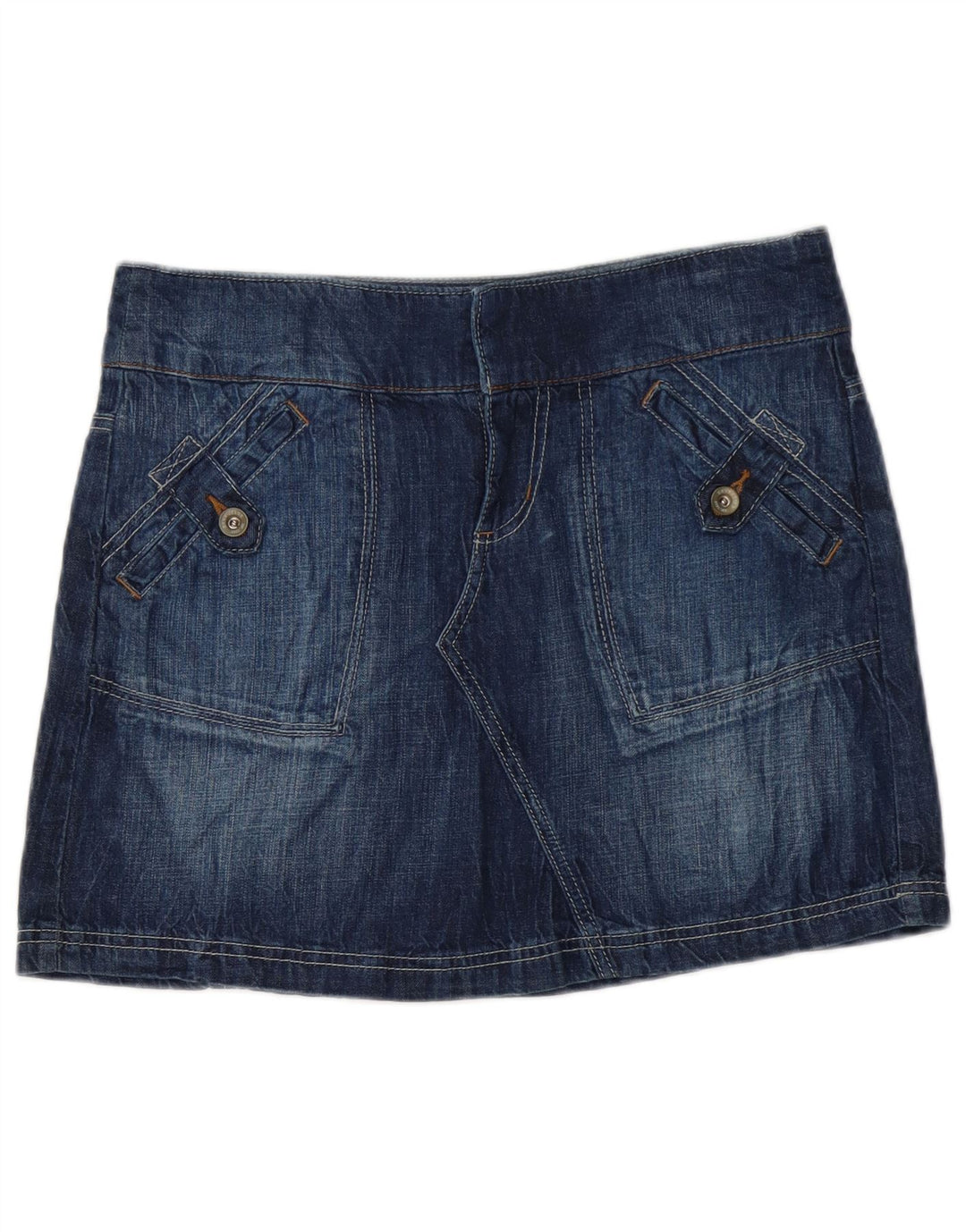 Женская джинсовая мини-юбка Dkny US 8 Medium W32 Синяя