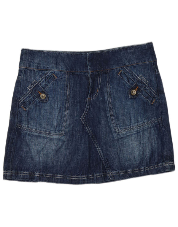 Женская джинсовая мини-юбка Dkny US 8 Medium W32 Синяя