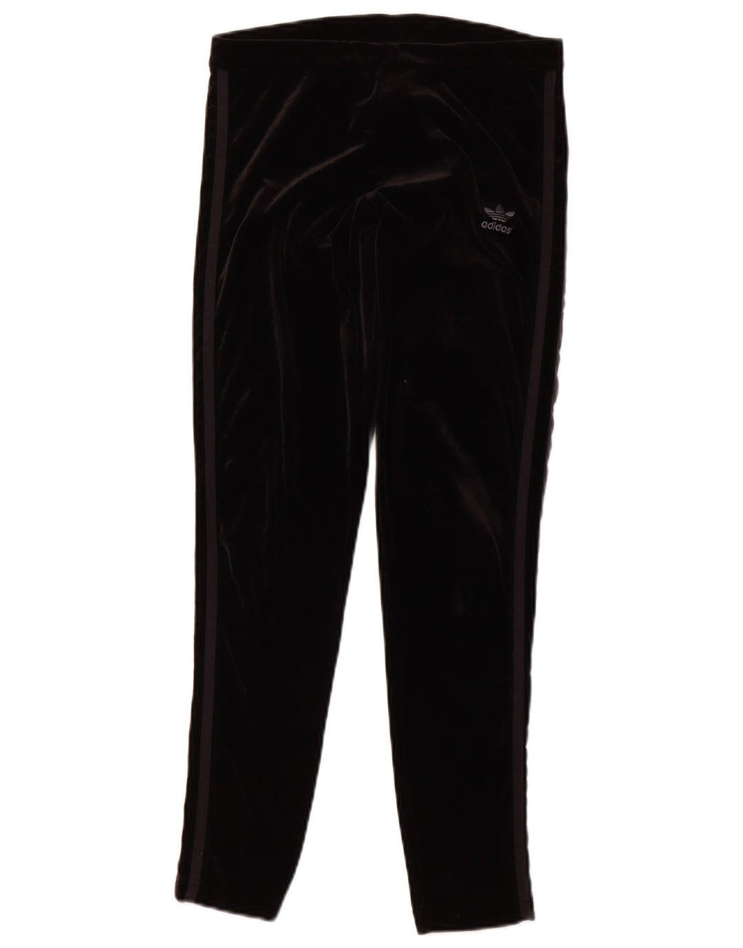 Женские велюровые леггинсы ADIDAS UK 12, средний черный полиэстер