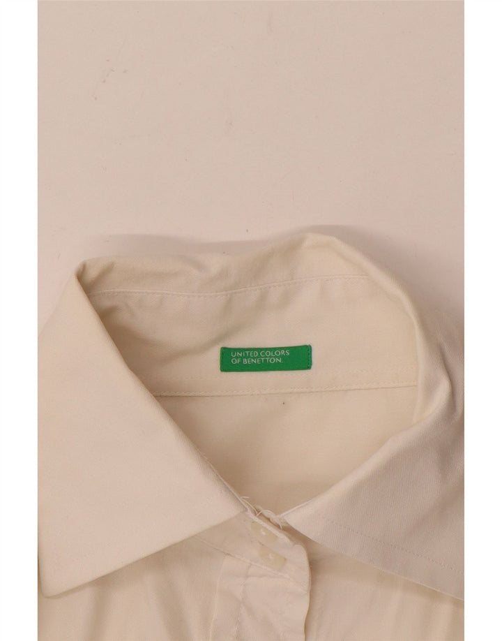 Рубашка женская Benetton UK 12 средняя белая