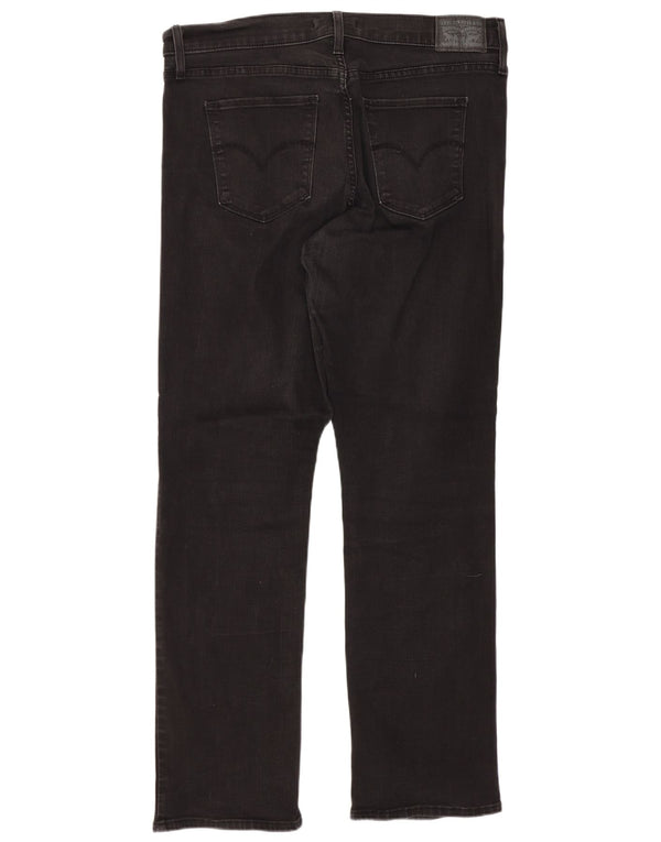Женские прямые джинсы Levi's 314 W32 L30, черный хлопок
