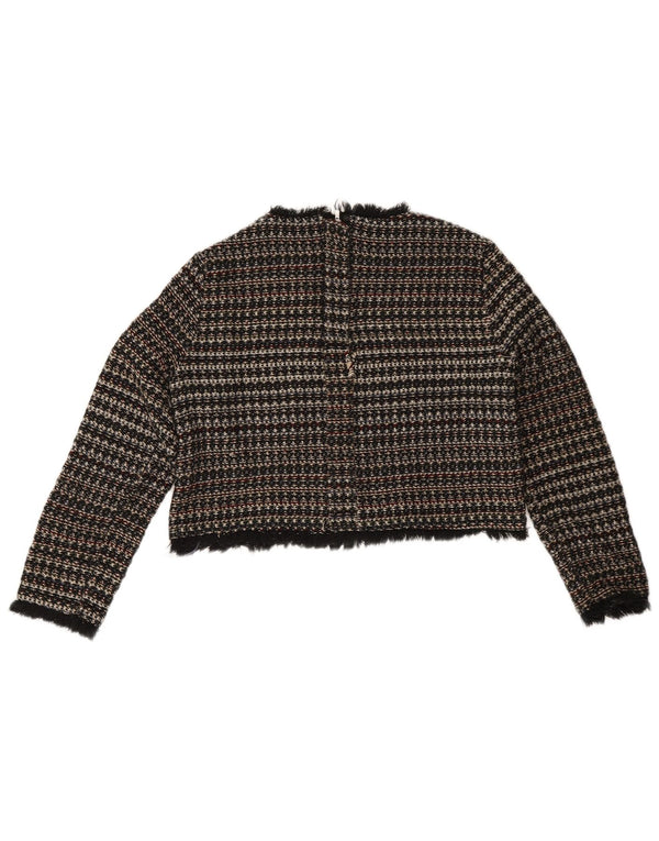 Женский джемпер с вырезом «лодочка» Zara UK 12, средний, в разноцветную полоску