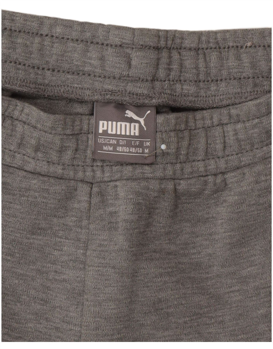 Мужские спортивные брюки Puma среднего серого цвета с цветными блоками