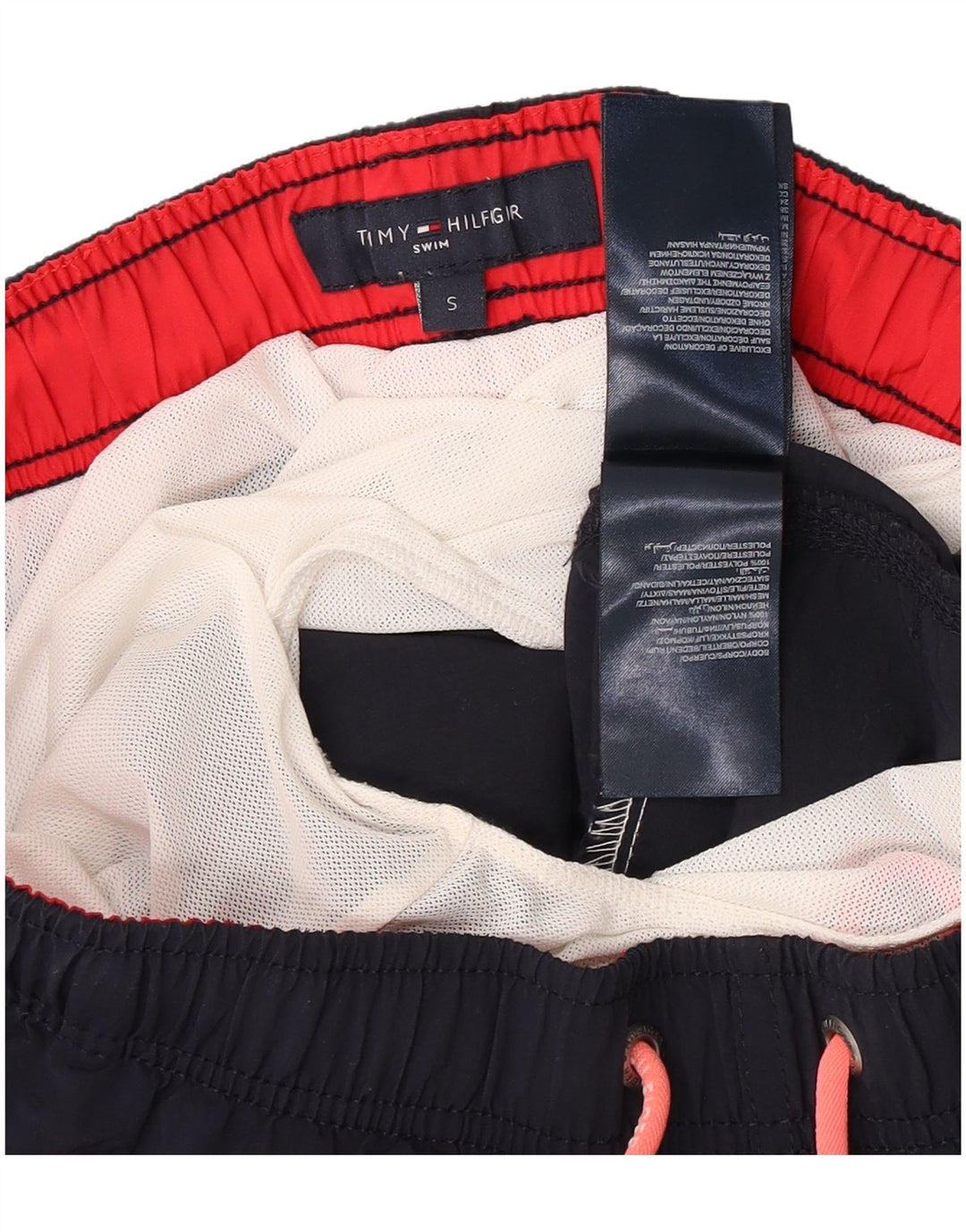 Мужские шорты для плавания Tommy Hilfiger, маленькие, темно-синие, нейлон
