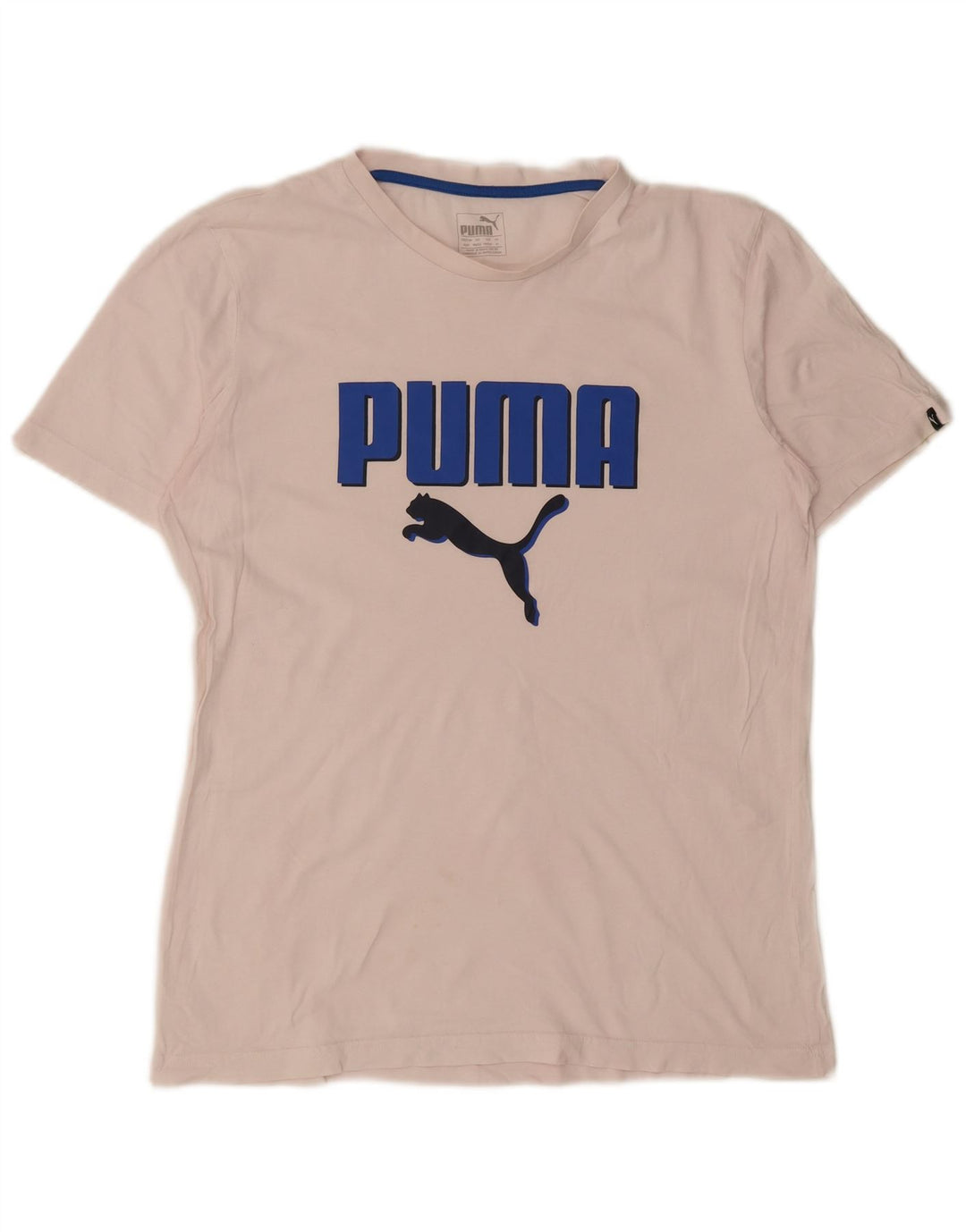 Мужская футболка с рисунком Puma, средний белый