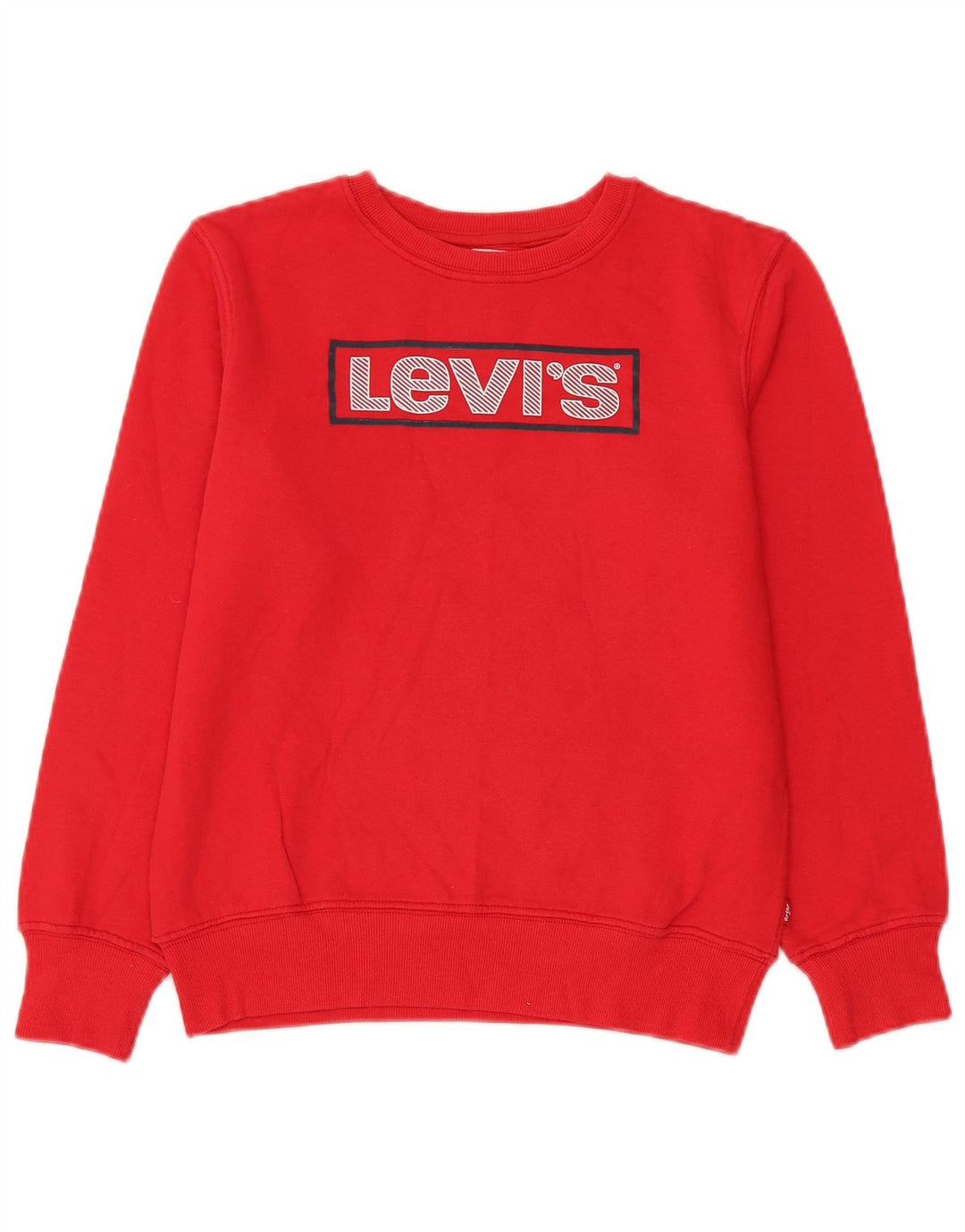 Джемпер с рисунком Levi's для мальчиков 15-16 лет, красный хлопок