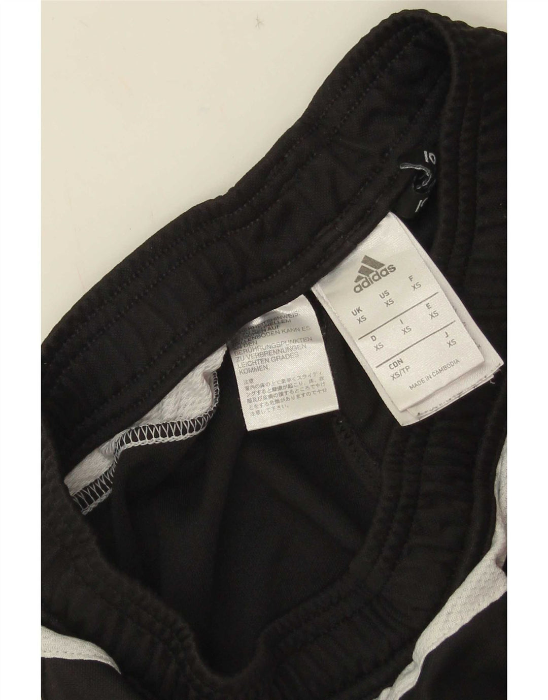 Мужские спортивные брюки Adidas Climalite XS, черные полиэстер с цветными блоками