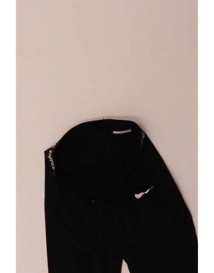 Леггинсы NIKE для девочек-капри с рисунком, 10–11 лет, средние, черные