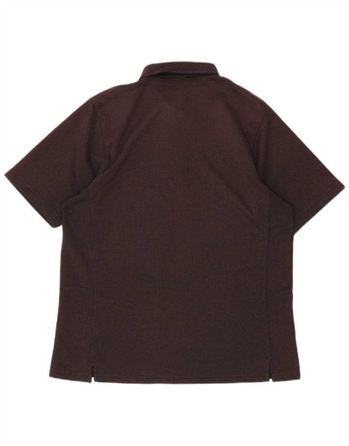 Мужская рубашка-поло Nike Dri Fit XL, полиэстер в черный пятнистый цвет