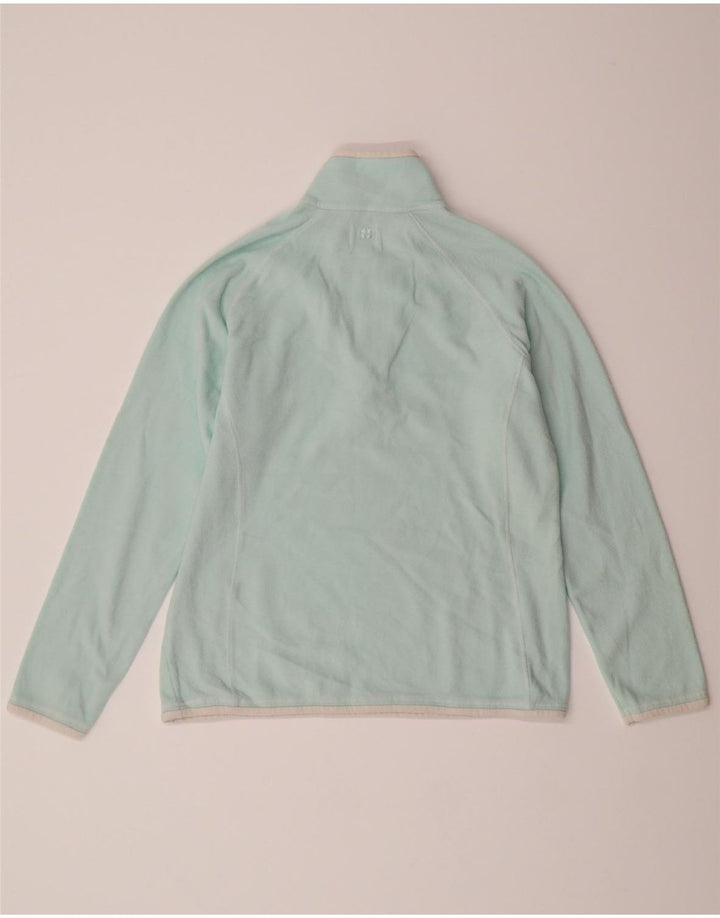 MOUNTAIN WAREHOUSE Womens Zip Neck Fleece Jumper UK 12 Medium  Blue Vintage Mountain Warehouse and Second-Hand Mountain Warehouse from Messina Hembry 