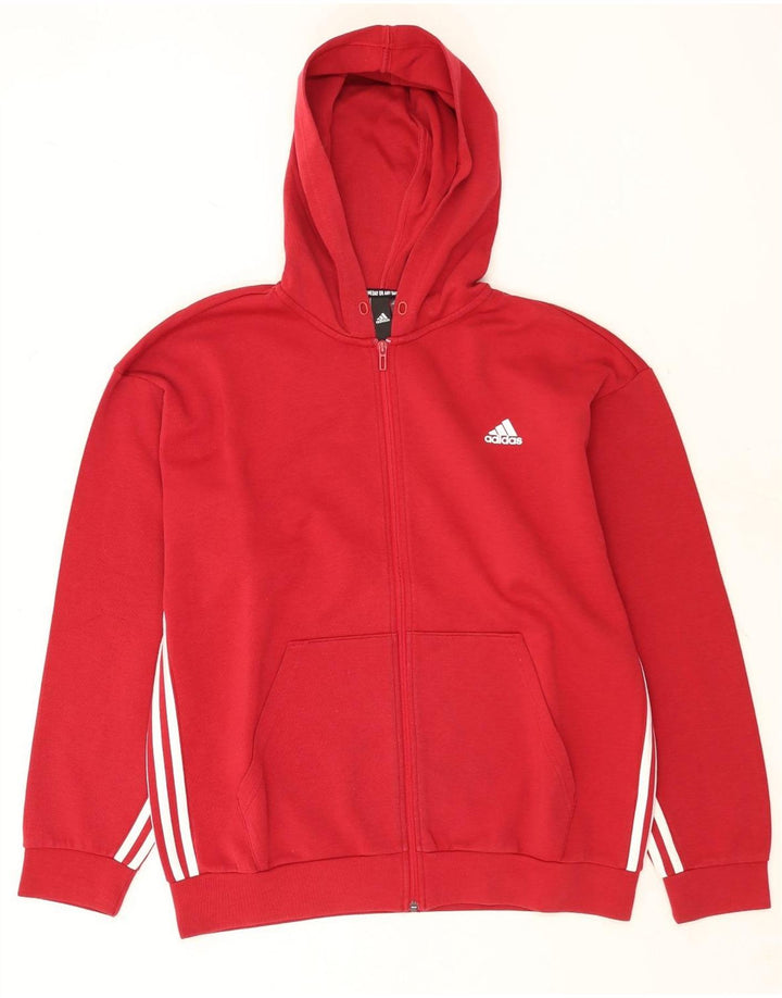 Мужской свитер с капюшоном на молнии Adidas XL красный