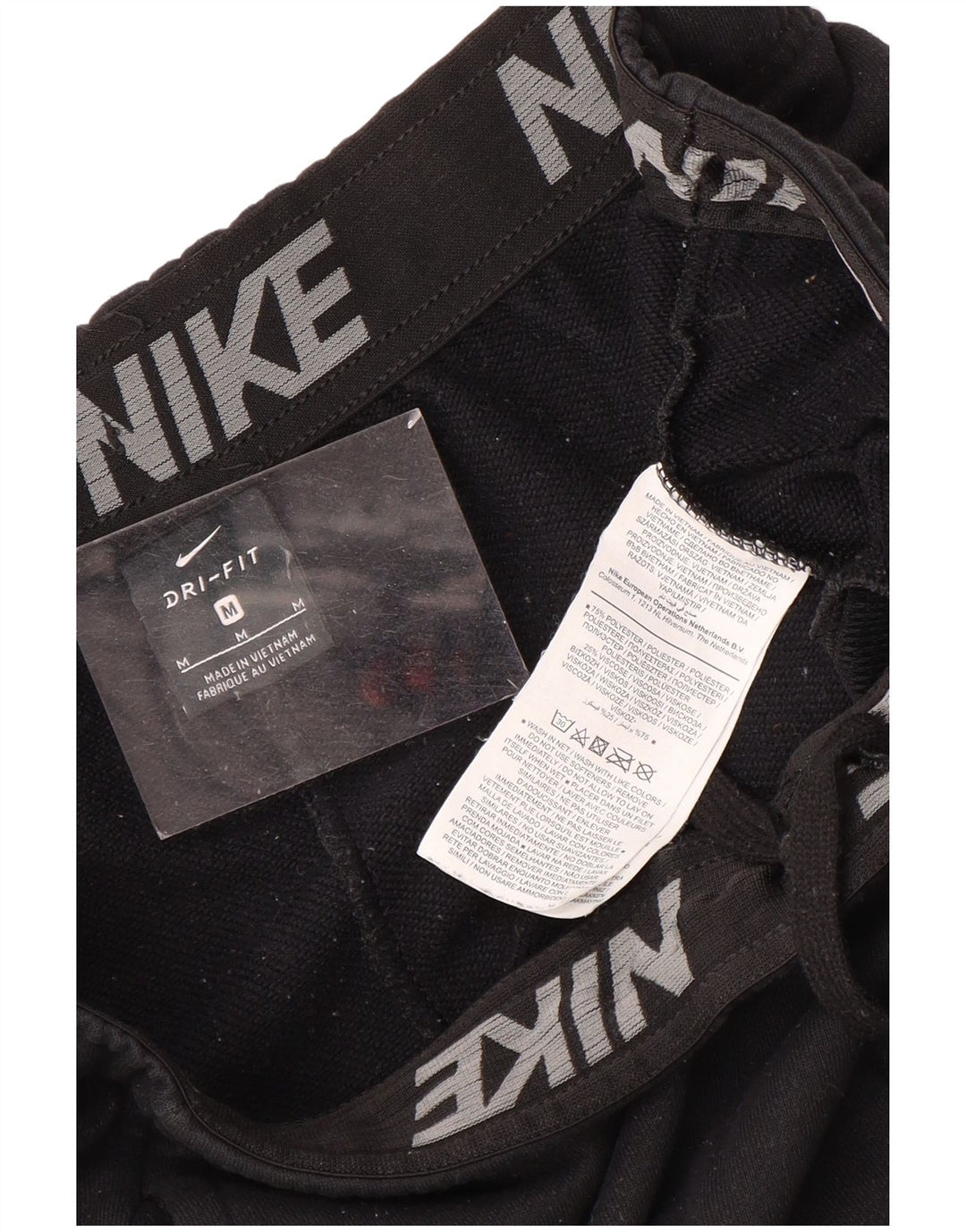 Мужские спортивные брюки Nike Dri Fit для бега, средний черный полиэстер