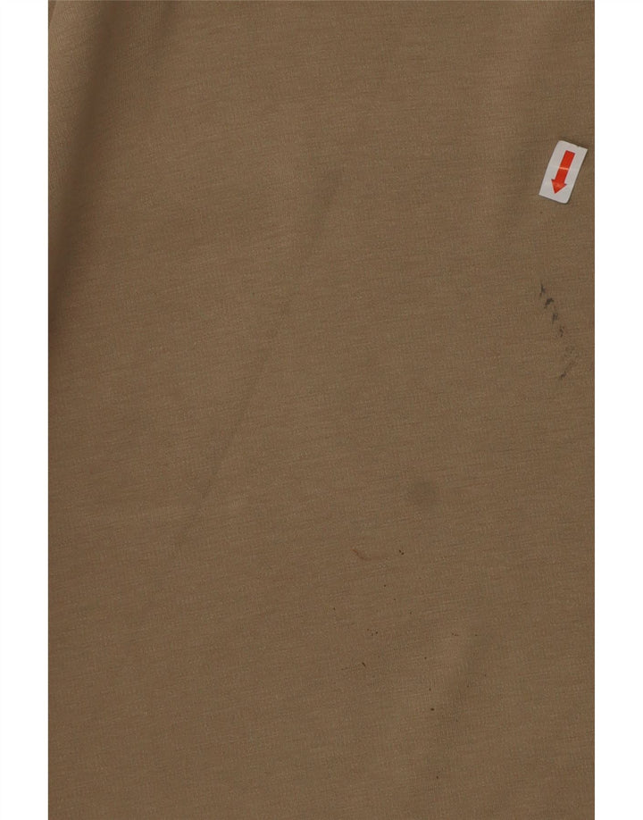 CALVIN KLEIN JEANS Рубашка-поло с длинными рукавами для мальчиков, 15–16 лет, бежевый, хлопок