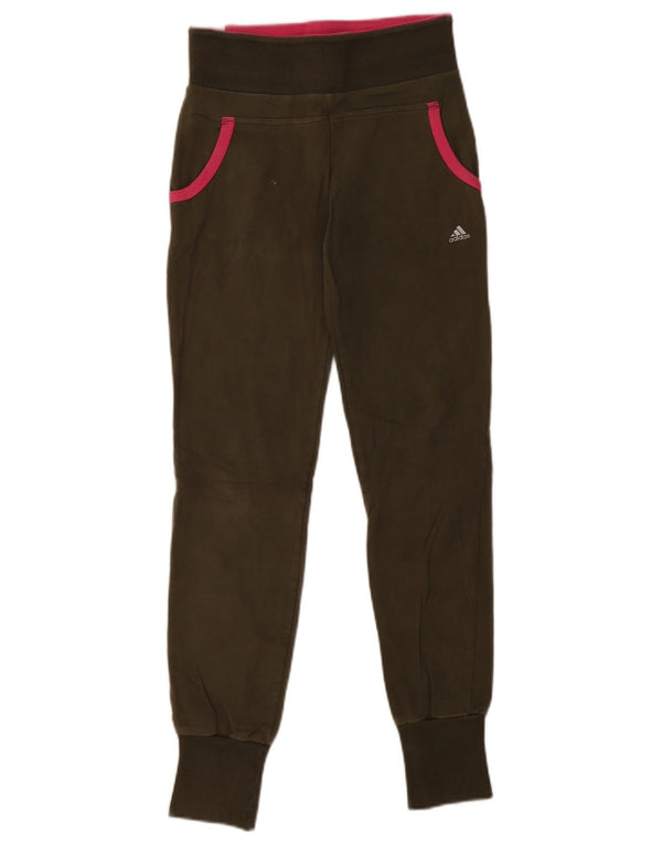 Женские спортивные брюки Adidas Joggers UK 10, маленькие, хаки, хлопок
