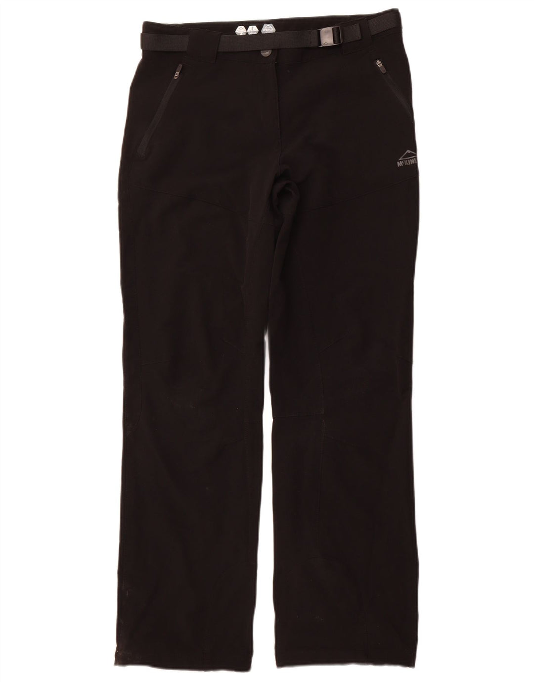 MCKINLEY Женские прямые повседневные брюки UK 14, большие W32 L31, черные