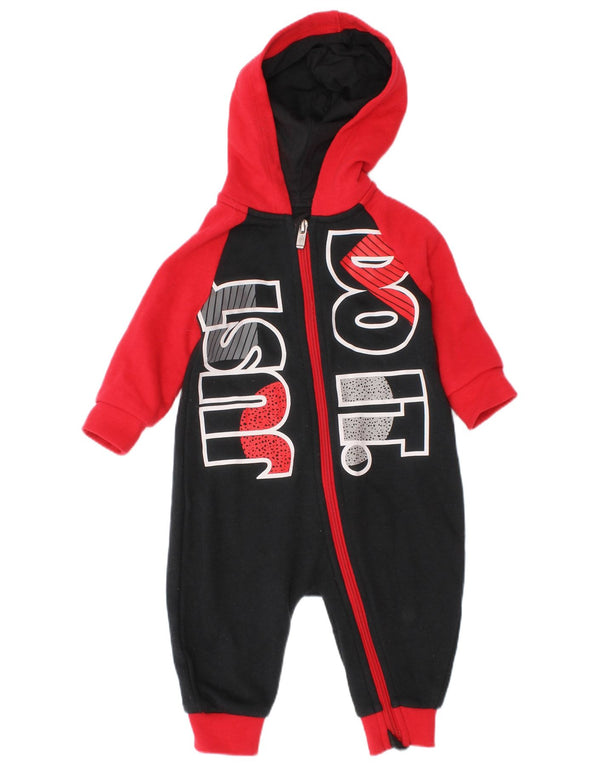 Комбинезон Nike с графическим рисунком для маленьких мальчиков 3–6 месяцев, черный, хлопок с цветными блоками