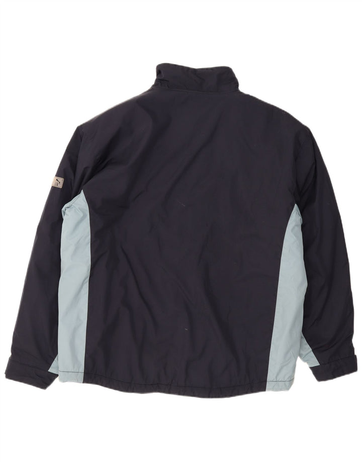Мужская ветровка Puma UK 42 XL, темно-синяя, полиэстер с цветными блоками