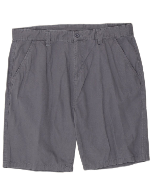 Mountain Warehouse Mens Chino Shorts W34 Large Blue Cotton