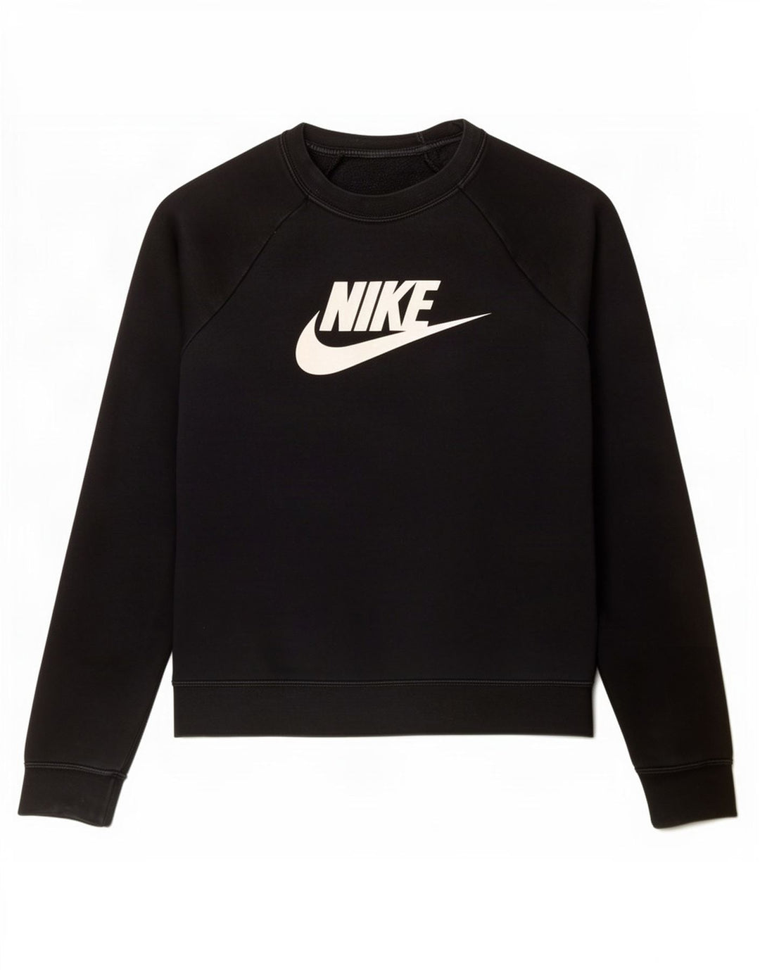 Женский джемпер большого размера с рисунком Nike UK 10, маленький черный хлопковый