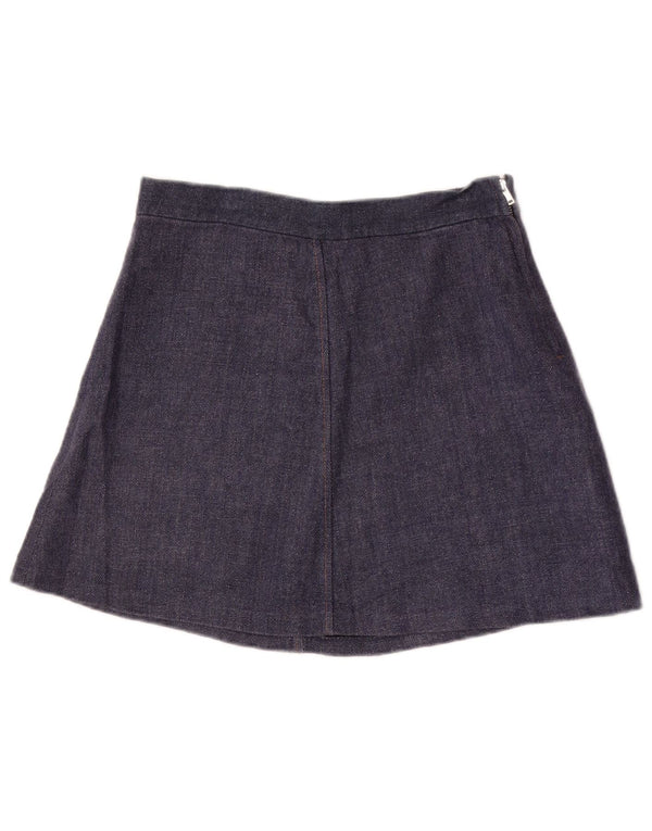 Женская мини-юбка Zara Medium W28 синяя