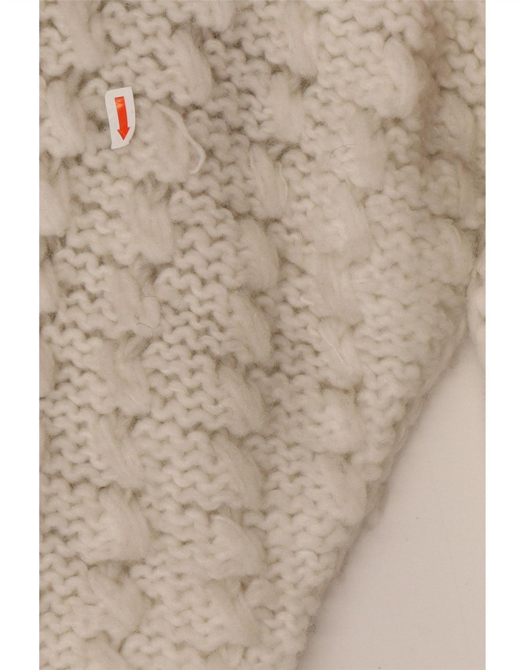 ВИНТАЖНЫЙ женский кардиган-свитер UK 14, средний белый