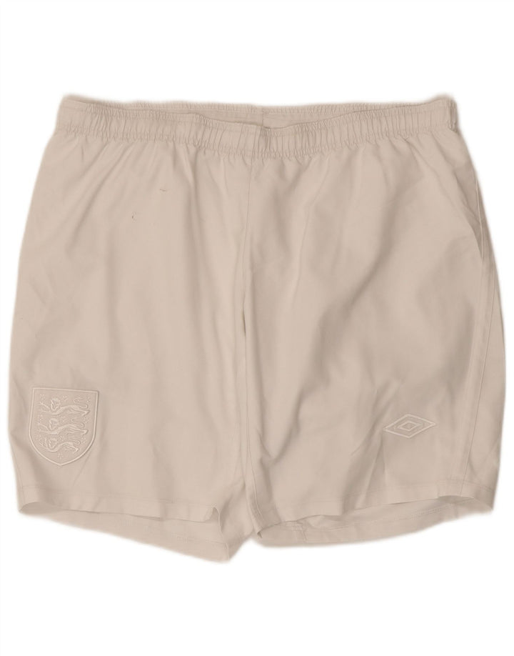 UMBRO Мужские спортивные шорты из Англии, большие белые полиэстер