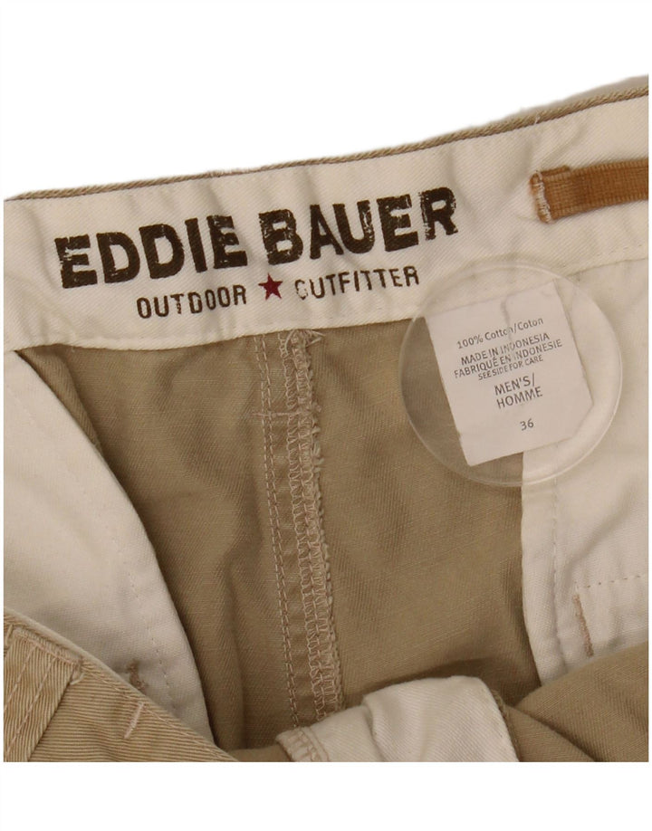 Мужские шорты чинос EDDIE BAUER W36, большие, бежевые, хлопок