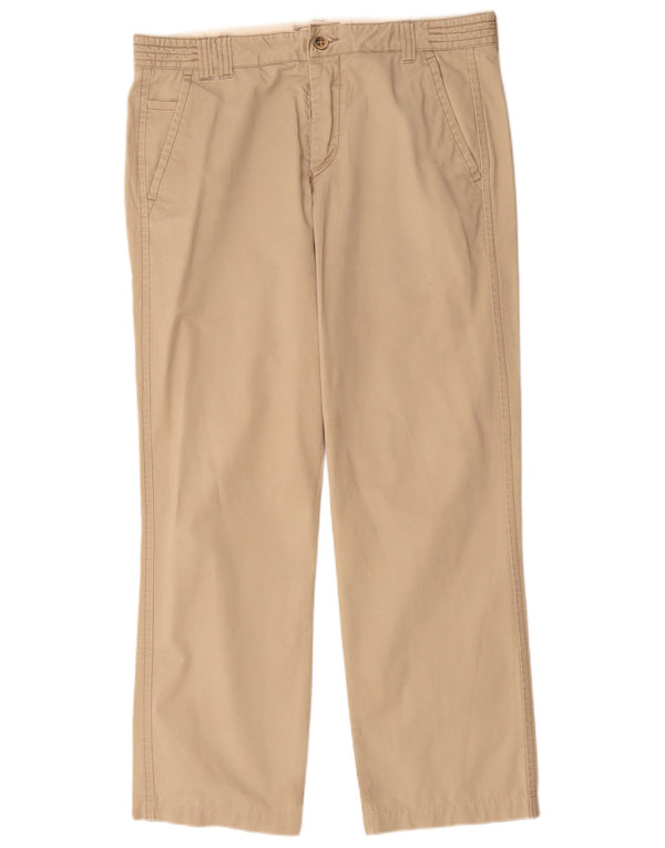 Мужские прямые брюки-чиносы Zara EU 44, большие W34 L30, бежевый хлопок