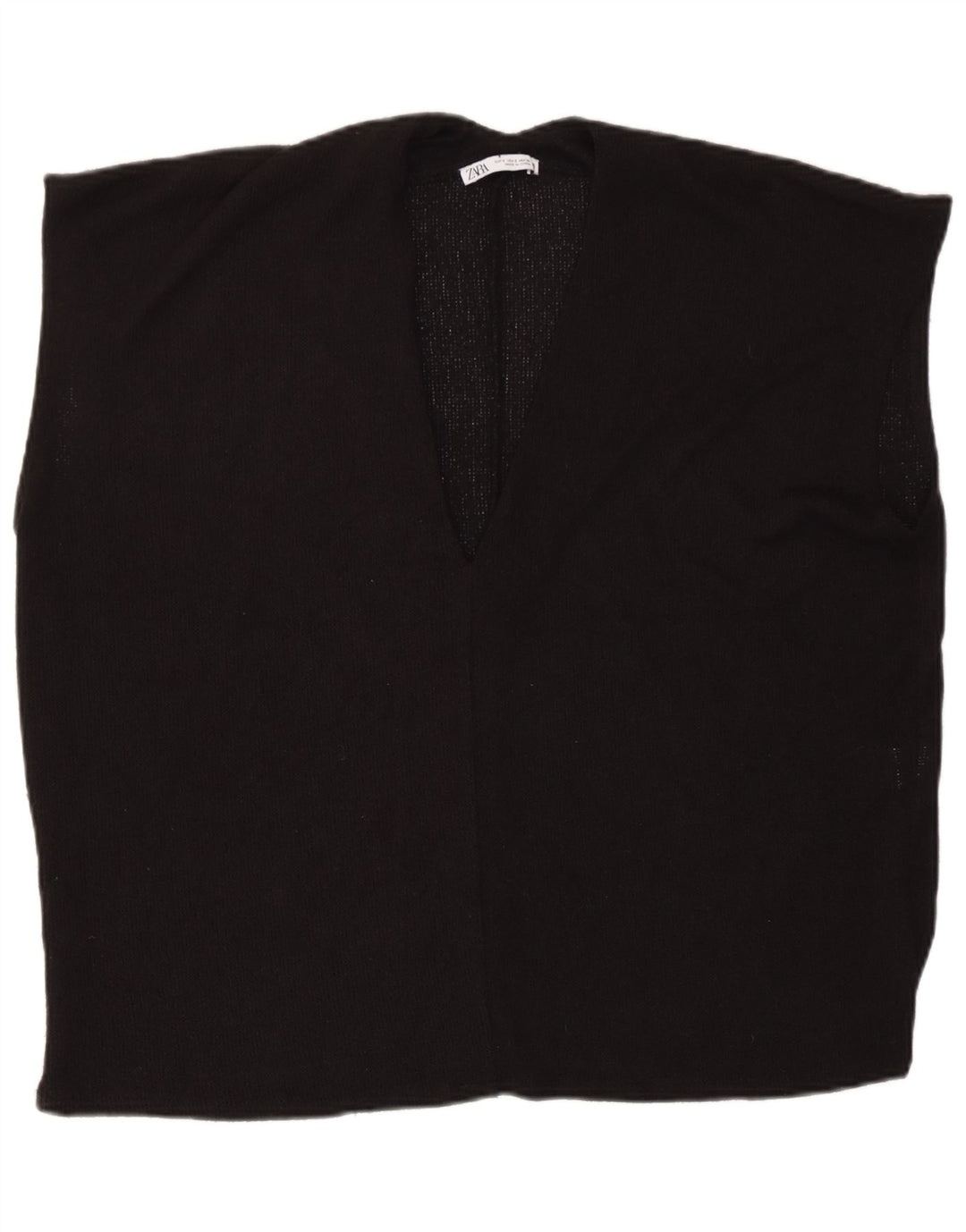 Женская майка Oversized Vest Zara UK 10, маленькая, черная, вискоза