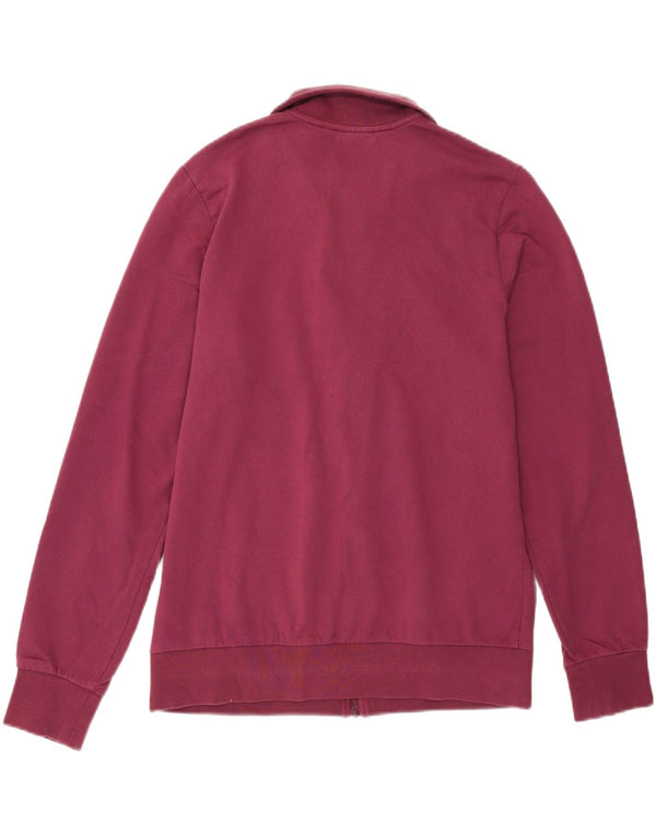 Женский спортивный костюм Lotto с графическим рисунком, верхняя куртка UK 14, большой бордовый хлопок