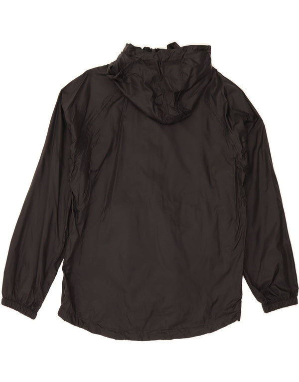MOUNTAIN WAREHOUSE Mens Hooded Rain Jacket UK 36 Small Black Polyamide