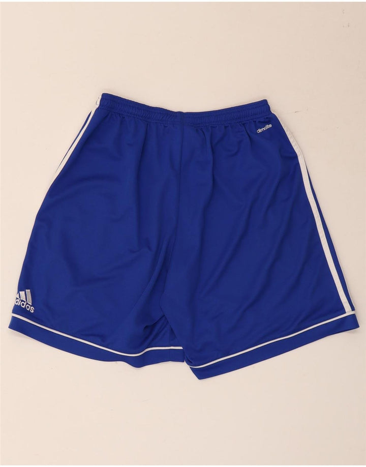 Мужские спортивные шорты Adidas Climalite, большие синие, полиэстер