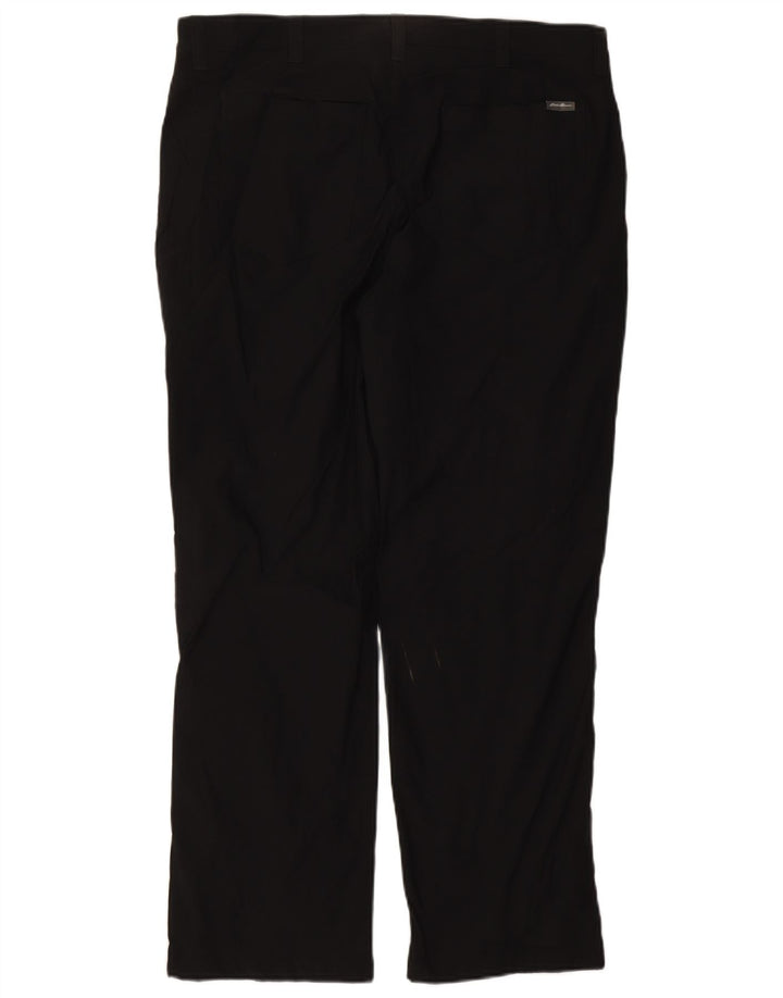 Мужские прямые брюки-карго EDDIE BAUER W38 L30, черный нейлон
