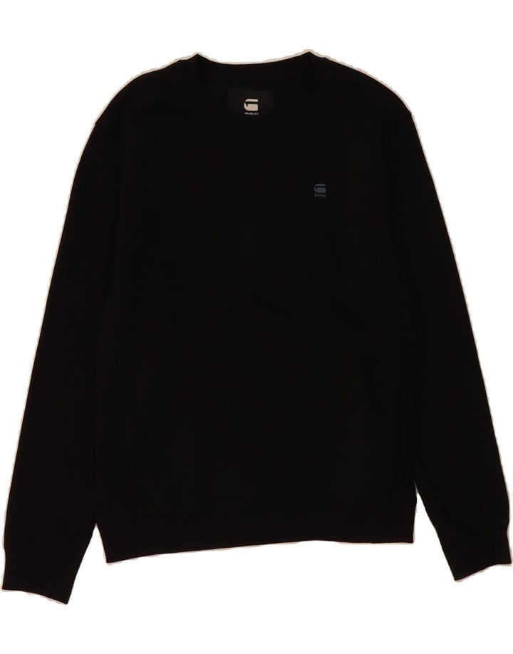 G-STAR Mens Sweatshirt Jumper Medium Black Cotton Vintage G-Star and Second-Hand G-Star from Messina Hembry 