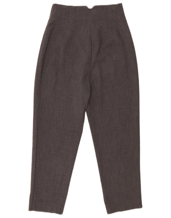 Женские зауженные костюмные брюки Zara XS W24 L24, серый полиэстер