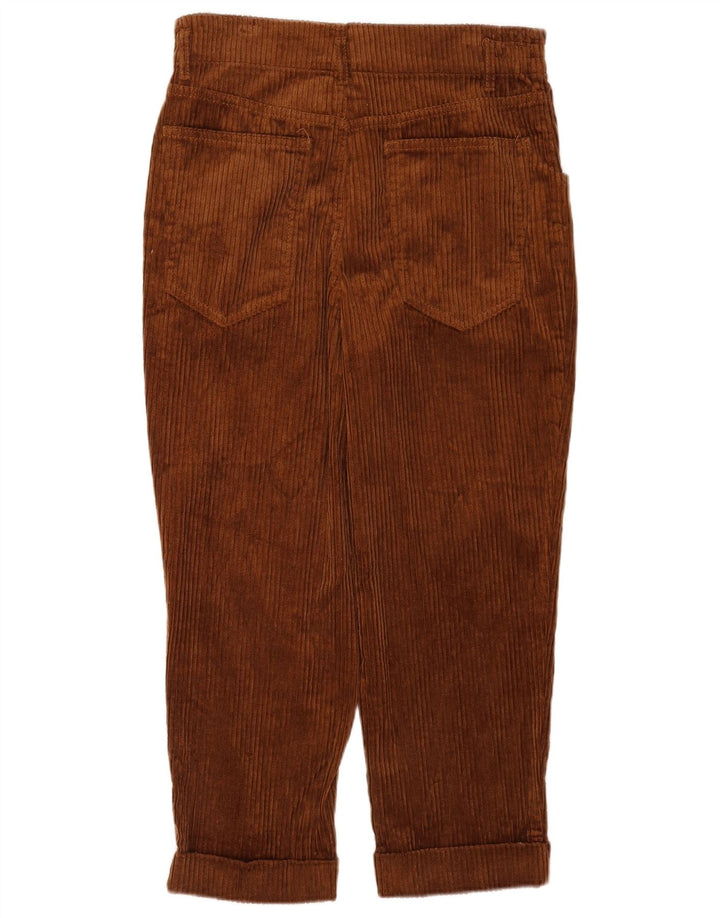 Женские укороченные вельветовые брюки Zara Medium W28 L24 Коричневые