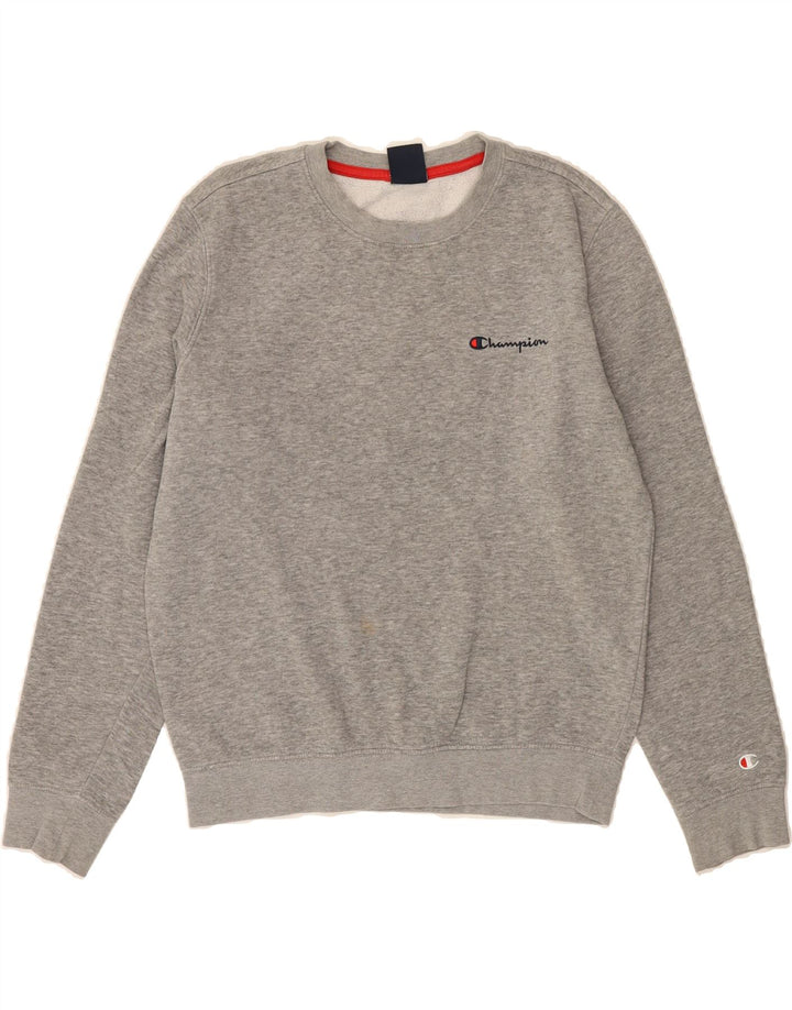 CHAMPION Mens Sweatshirt Jumper Medium Grey Cotton Vintage Champion and Second-Hand Champion from Messina Hembry 