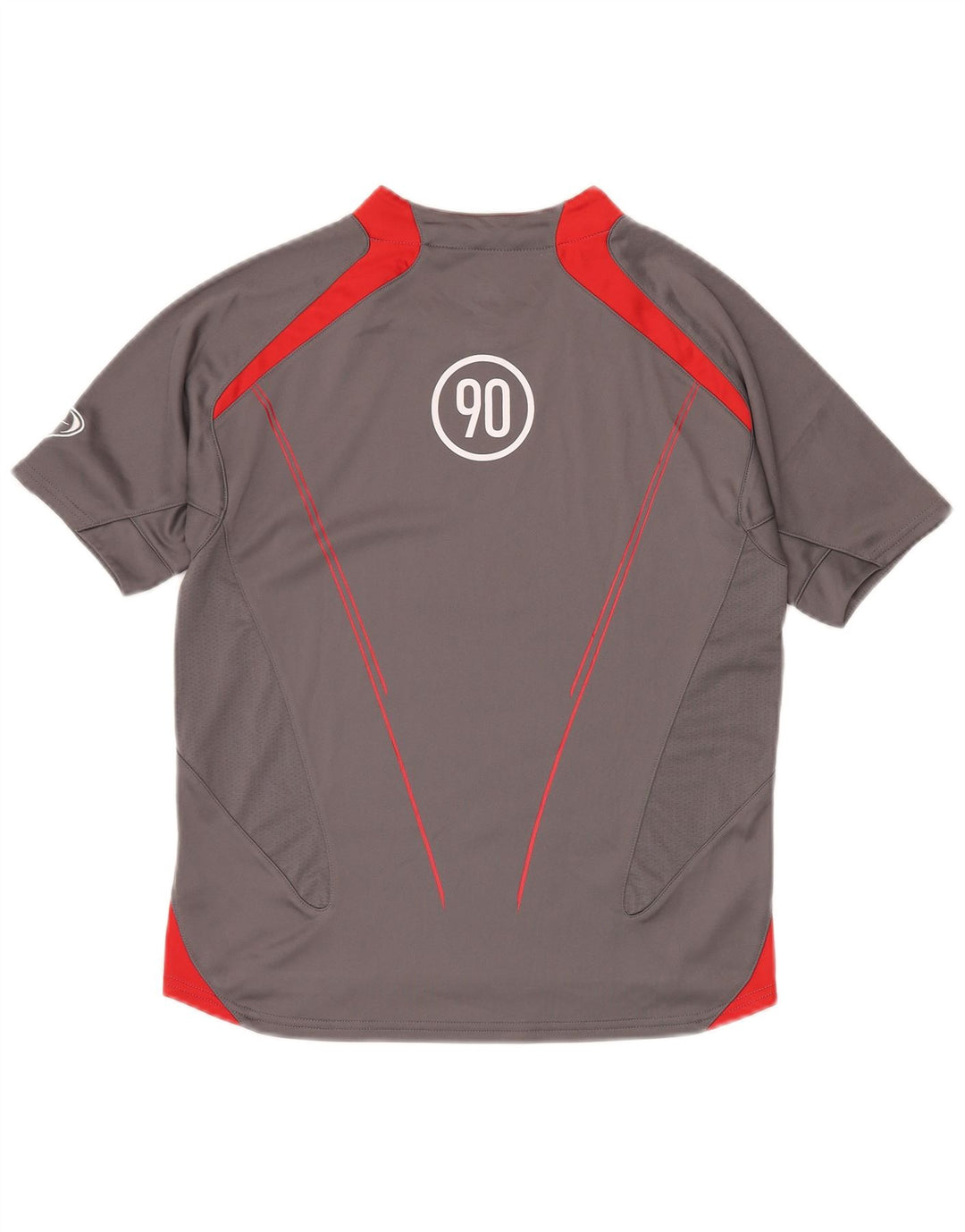 Футболка с рисунком NIKE для мальчиков Dri Fit, топ 12–13 лет, большой серый цвет с блоками