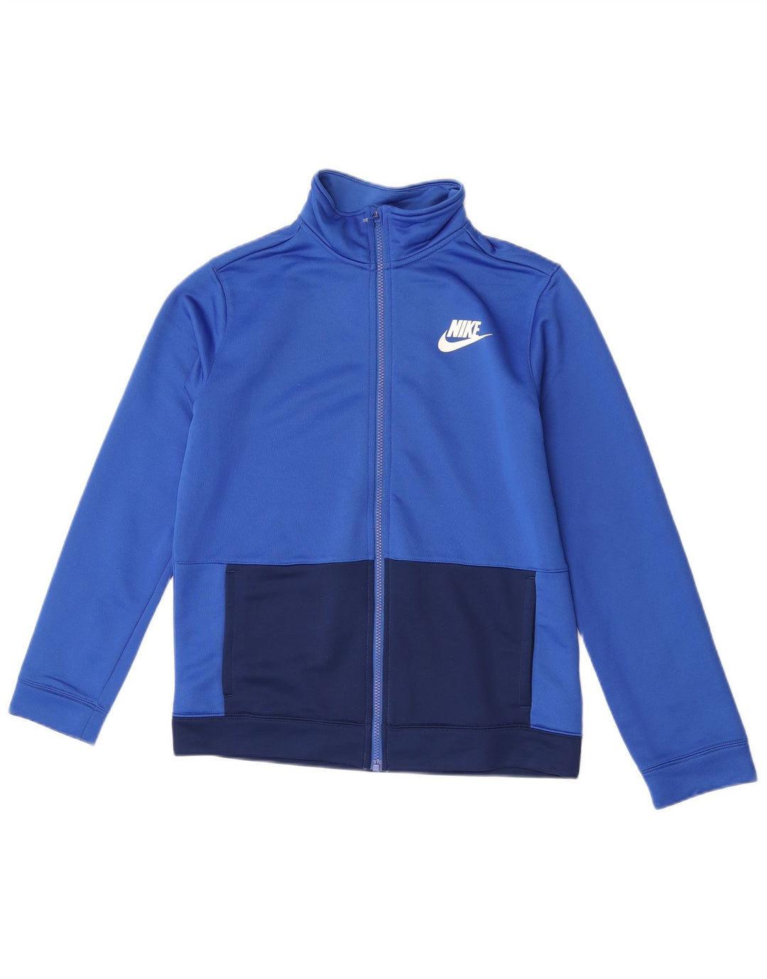 Спортивный костюм Nike для мальчиков, верхняя куртка 13–14 лет, XL, синий полиэстер с цветными блоками