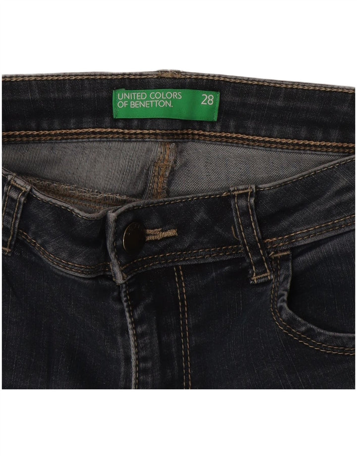 Женские джинсы скинни Benetton Bootcut W28 L32 синие