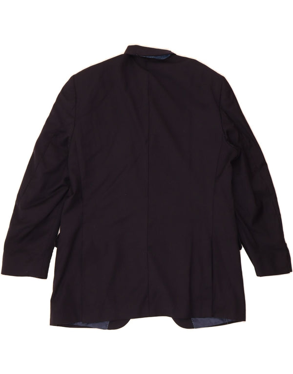 PETER MILLAR Mens 2 Button 3/4 Sleeve Blazer Jacket UK 40 Large Navy Blue