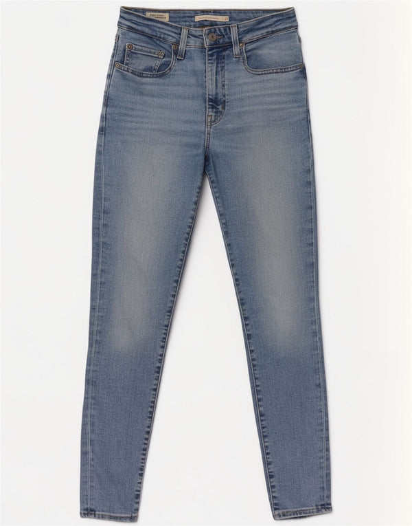 Женские джинсы скинни Levi's 721 с высокой посадкой W27 L28 синие
