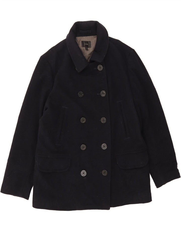 Мужское полупальто J. CREW UK 42 XL, темно-синее, шерсть