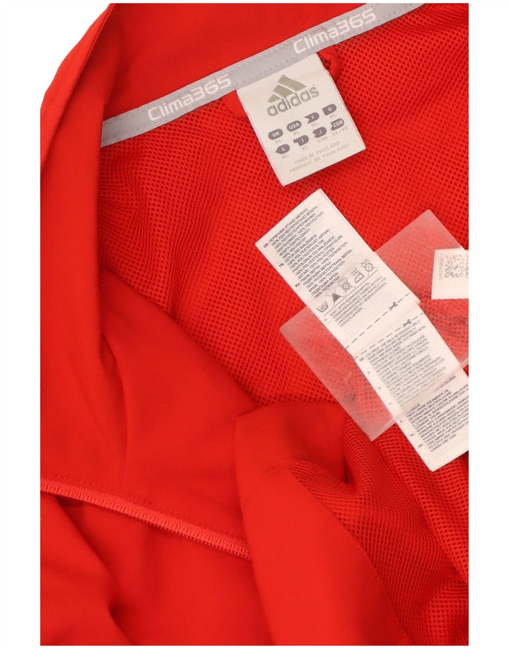 Мужская спортивная куртка Adidas Clima 365 XL, красный полиэстер с цветными блоками