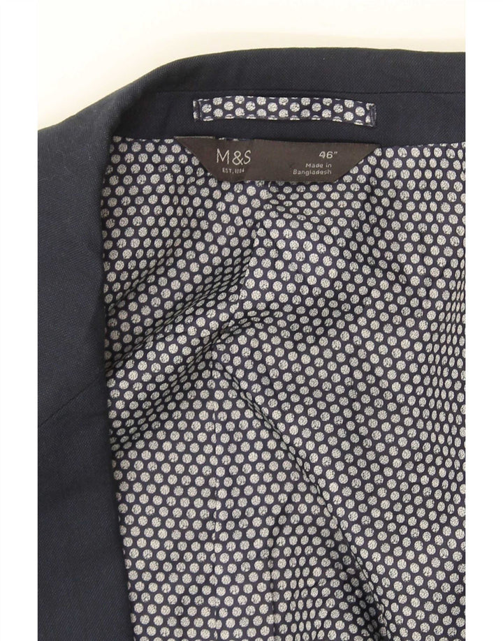 Мужской пиджак на двух пуговицах Marks & Spencer UK 46 XL темно-синий