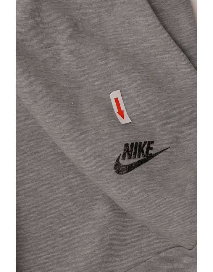 Мужские спортивные брюки Nike, джоггеры среднего серого цвета, хлопок с цветными блоками