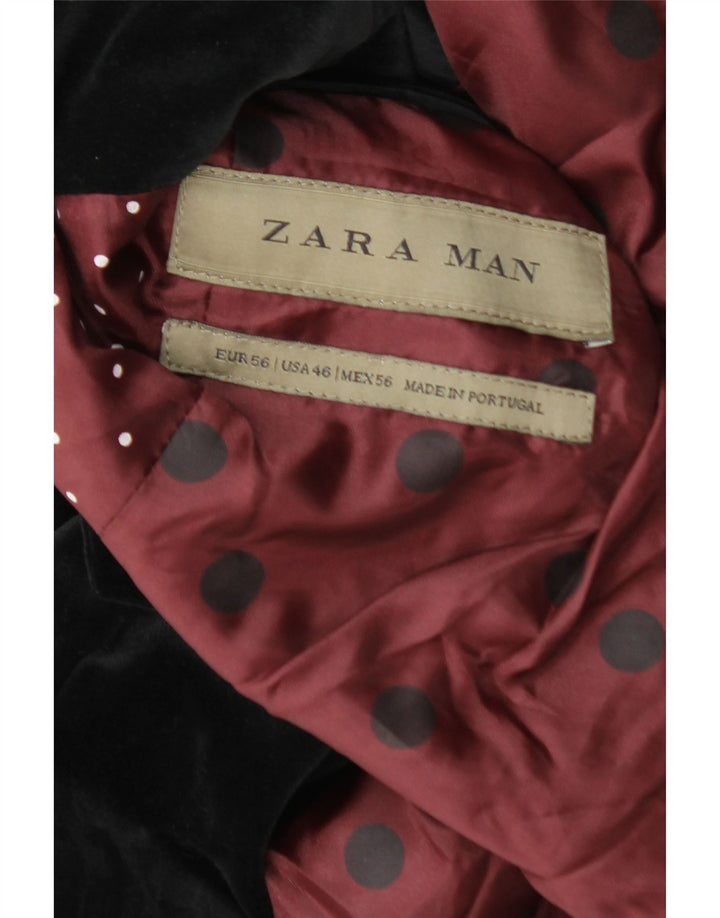 Мужской пиджак Zara на 2 пуговицах EU 56 XL, черный